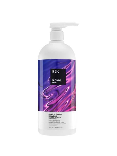 IGK Hair Blonde Pop Shampoo Liter