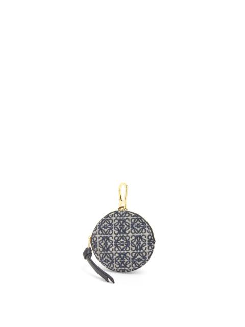 Cookie charm in Anagram jacquard and calfskin