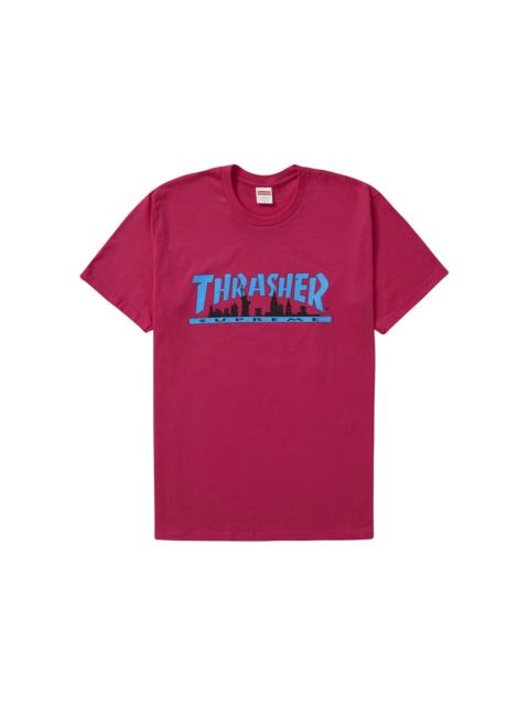 Supreme Thrasher Skyline Tee Pink