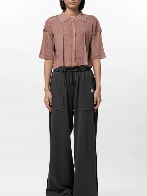 Maison MIHARAYASUHIRO Inside-Out Glitter Knit Cardigan