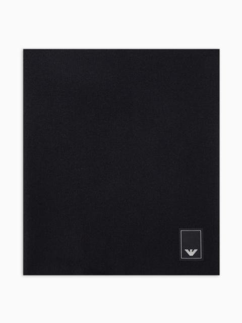 EMPORIO ARMANI Travel Essential wool neck warmer
