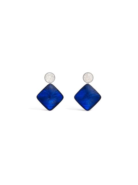 Alaïa PENDANT EARRINGS IN ROCK CRYSTAL & PLEXI
