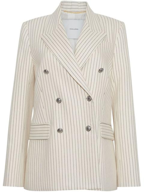 ADAM LIPPES pinstriped twill blazer