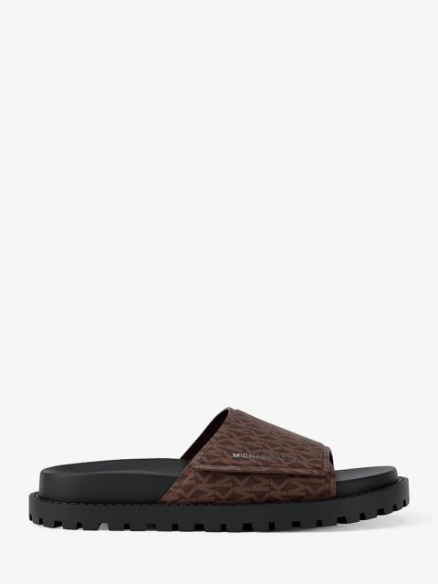 MICHAEL KORS Luka Signature Logo Slide Sandal