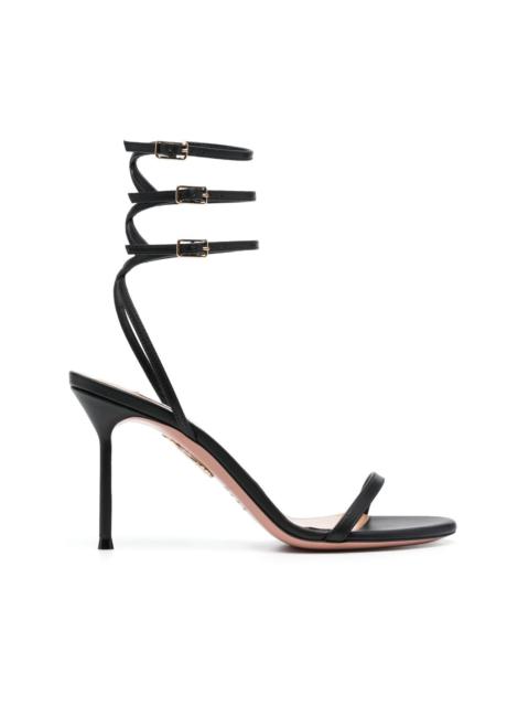 Essence buckled leather sandals