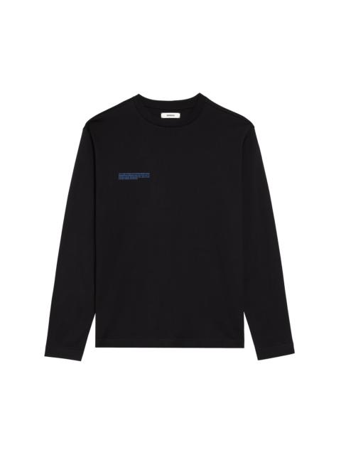 PANGAIA Mens In Conversion Cotton Long Sleeve T-shirt - Black