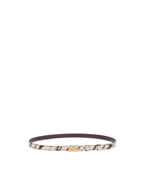 GANNI Kat zebra-print belt