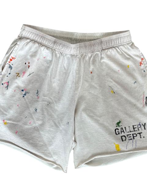 GALLERY DEPT. Paint Splatter Insomnia Shorts "Vintage White" GD221