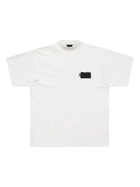 BALENCIAGA Balenciaga Gaffer Logo Large Fit T-Shirt 'Ecru' 712398TNVG19592