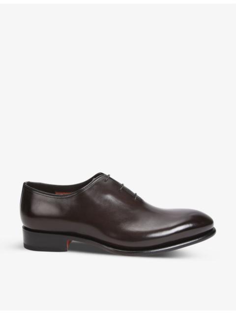 Santoni Carter wholecut leather Oxford shoes