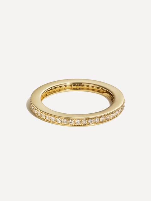 By Pariah 14ct Gold Single Line Diamond Eternity Ring