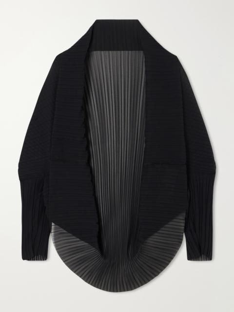Max Mara Mxavesuvio Pleated Organza Blouse