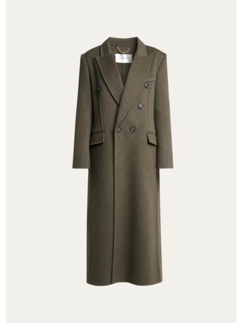 Victoria Beckham Catriona Wool-Blend Double-Breasted Coat