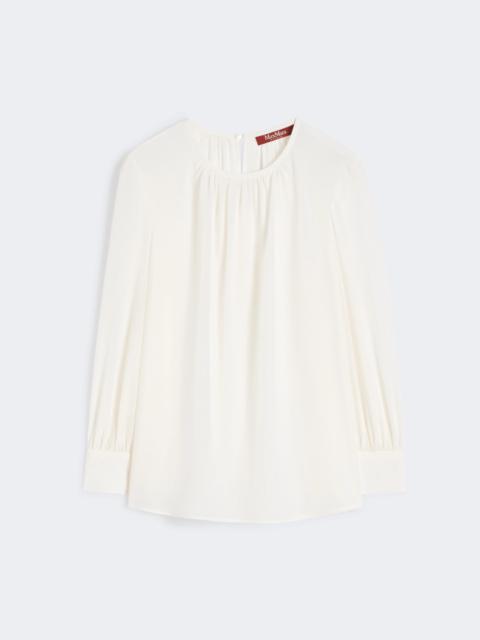 Max Mara COLMO Silk crew-neck blouse - SILK