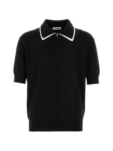 Jil Sander contrast-collar polo shirt