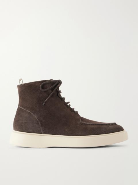 OFFICINE CREATIVE Frame 004 Suede Lace-Up Boots Brown