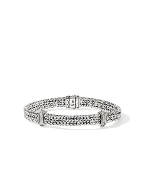 JOHN HARDY Icon Link Bracelet, Sterling Silver, Diamonds, 6MM