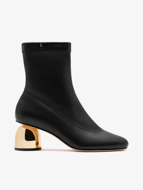 Larroudé Dew Drop Boot Black Stretch