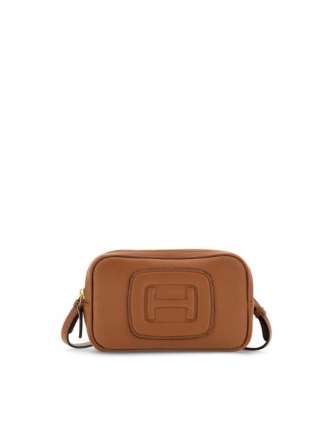 HOGAN mini H-bag logo-embossed leather bag
