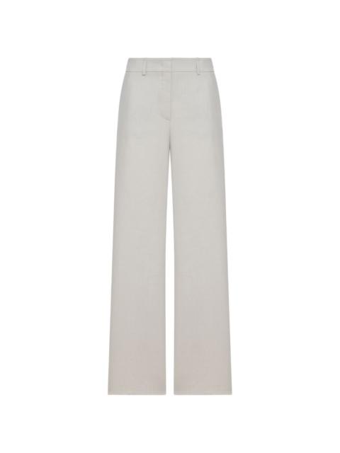 GIORGIO ARMANI wide leg linen trousers