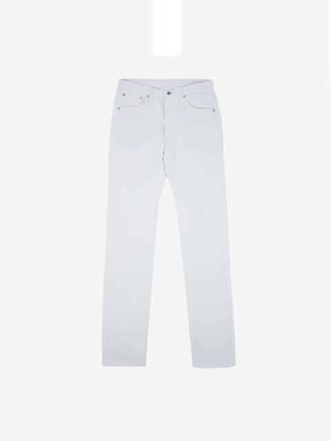 Iron Heart IH-666-WT 13.5oz Denim Slim Straight Cut Jeans - White