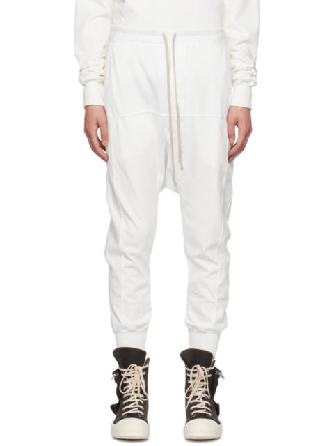 Rick Owens DRKSHDW Off-White Drawstring Sweatpants