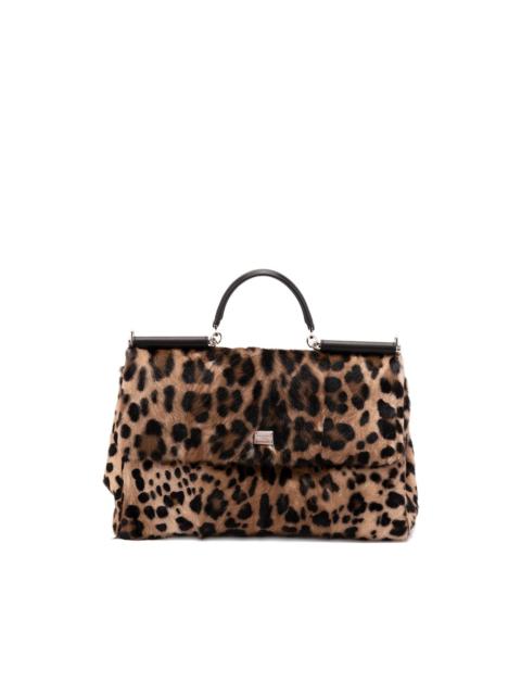 Dolce & Gabbana leopard-print tote bag