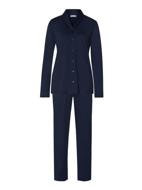 HANRO Cotton Silk Button Front Cotton Pajama Set