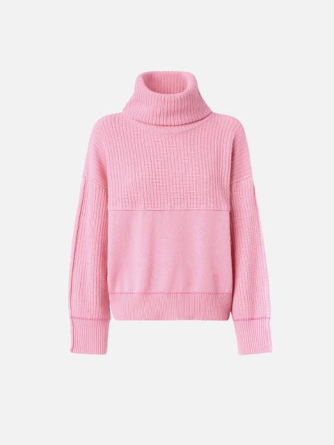 PINKO FINE WOOL AND CASHMERE TURTLENECK JUMPER