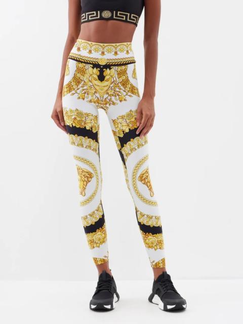 VERSACE Baroque-print leggings