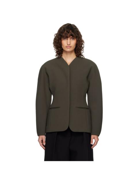 JACQUEMUS Khaki 'The Ovalo' Blazer