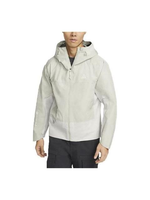 Nike Men's Nike Casual Waterproof Hooded Long Sleeves Jacket Light Gray DB3560-145