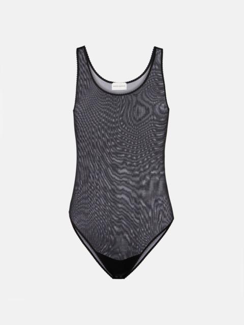MAGDA BUTRYM Semi-sheer scalloped bodysuit