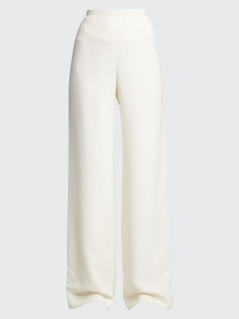 Roger Wide-Leg Viscose-Wool Pants