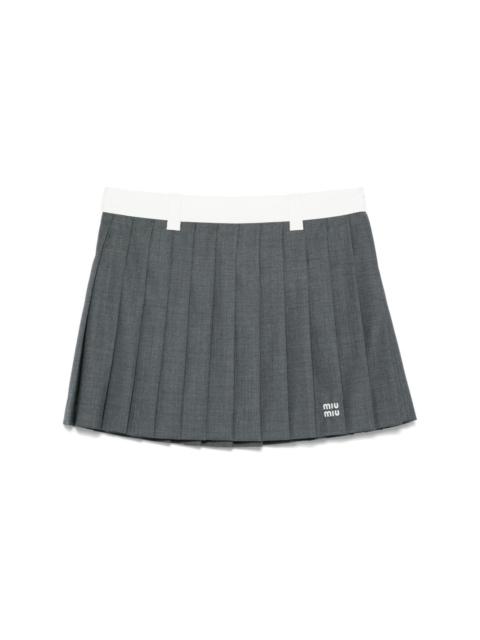 Miu Miu pleated mini skirt