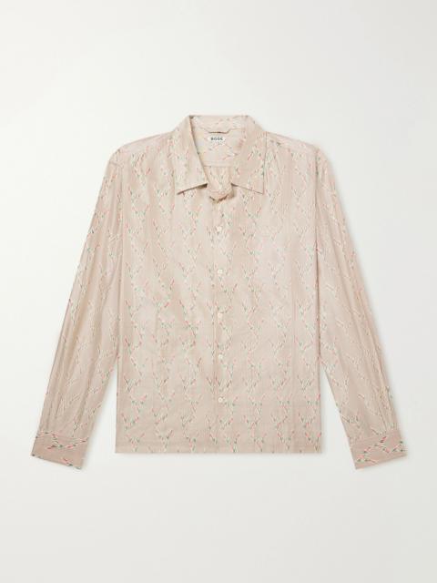 BODE Sagebrush Printed Silk-Satin Shirt