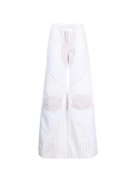 Off-White patchwork wide-leg trousers