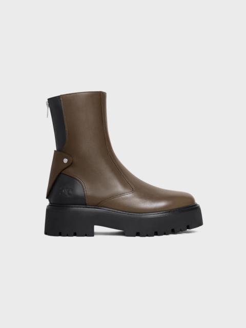 CELINE CELINE BULKY BOOTS WITH BACK ZIP AND TRIOMPHE in Calfskin