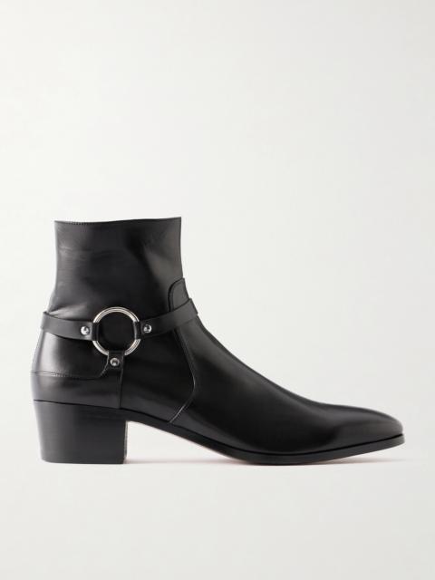 TOM FORD Clint Embellished Leather Boots