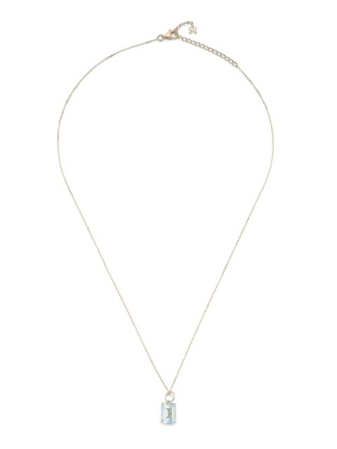 MATEO 14K Yellow Gold Topaz Necklace blue