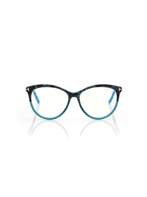 TOM FORD BLUE BLOCK ROUND OPTICALS