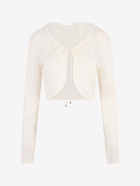 Roberto Cavalli Knit Cardigan with Ray Motif