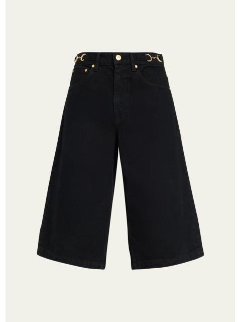 ULLA JOHNSON The Rowan Denim Culottes