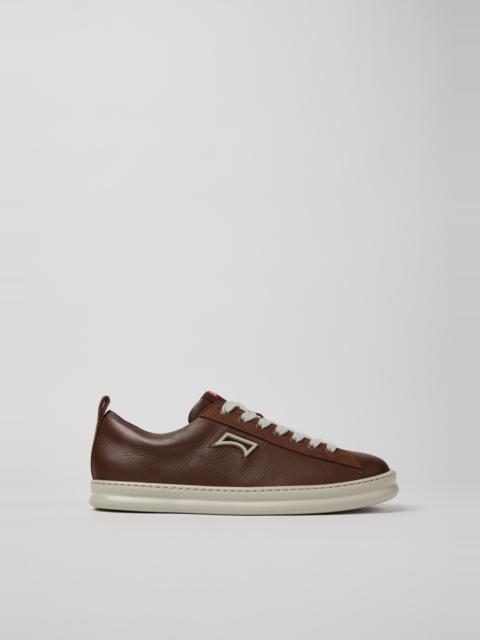 CAMPERLAB Brown Leather and Nubuck Sneakers for Men.