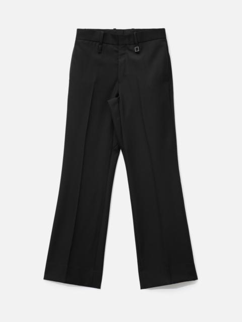 Wooyoungmi BLACK SEMI-WIDE WOOL PANTS