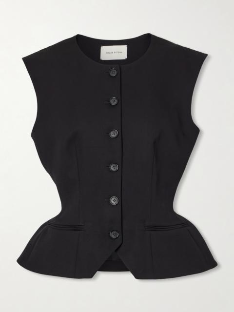 MAGDA BUTRYM Silk And Cashmere-blend Crepe Vest