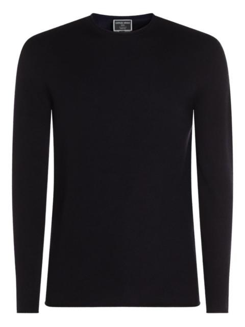 GIORGIO ARMANI Icon cashmere long-sleeve sweater
