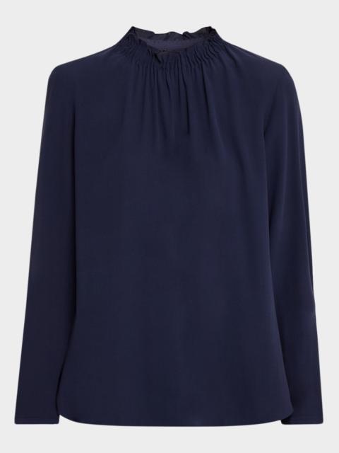 EILEEN FISHER Missy Silk Georgette Blouse