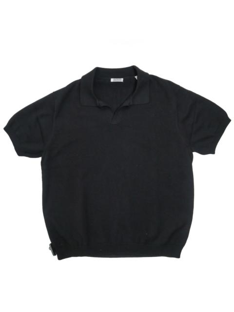 3sixteen Knit Polo Black Pima Cotton