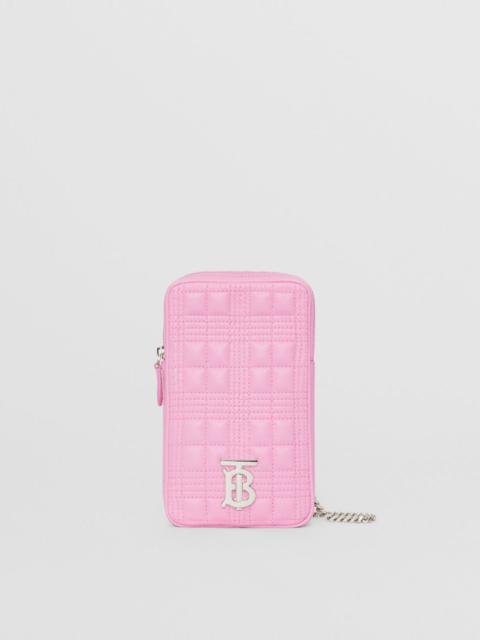 Burberry Quilted Lambskin Lola Pouch with Chain Strap